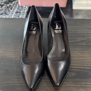 Luca Grossi Black Leather Heels